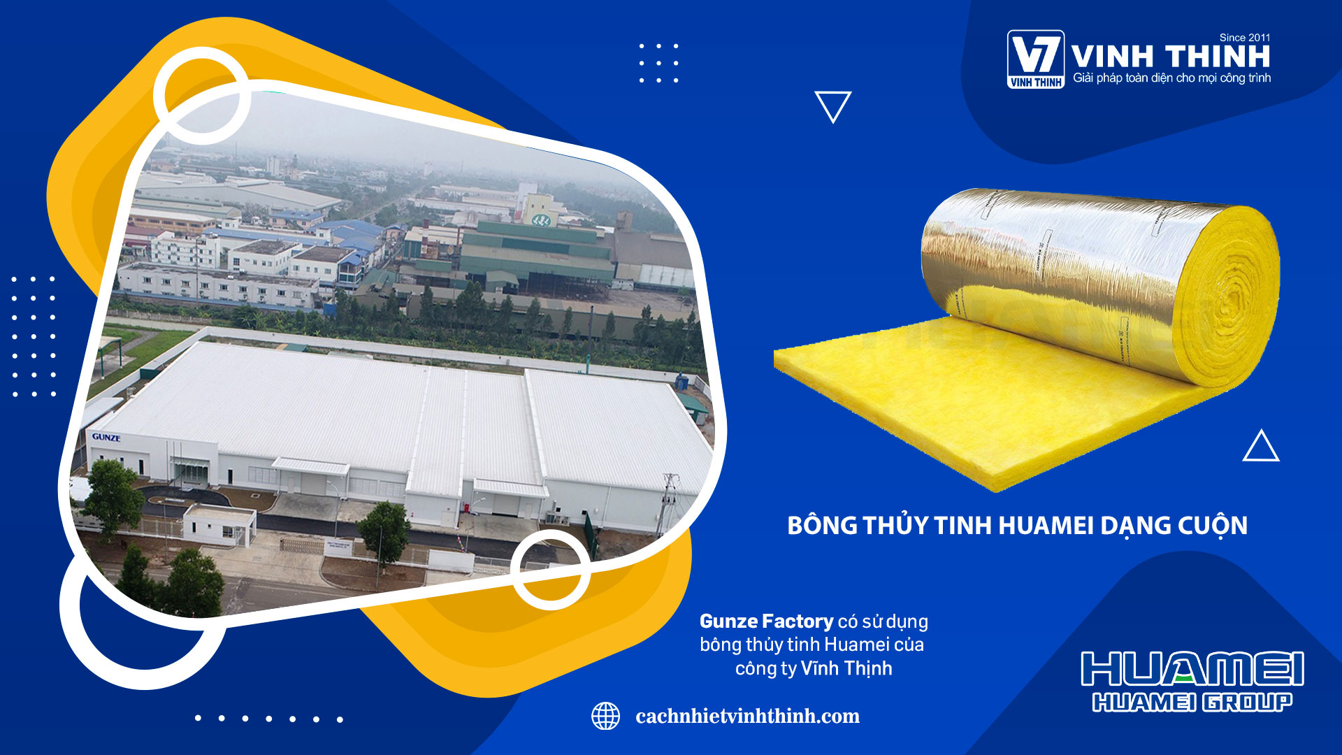 banner bông thủy tinh