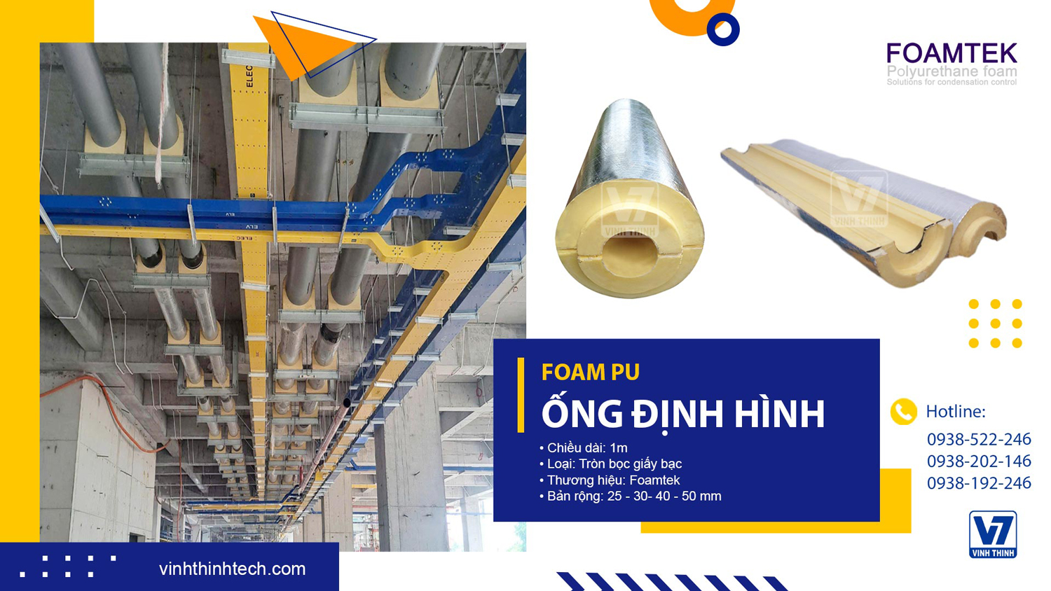 Pu Foam ống định hình - thông số